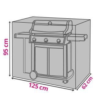 BBQ hoes | Rechthoekig | 125 x 62 x 95 cm, Tuin en Terras, Tuinmeubel-accessoires, Nieuw, Verzenden