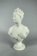 sculptuur, Buste de Diane dapres Houdon (1741-1828) - 48 cm, Antiek en Kunst, Antiek | Keramiek en Aardewerk