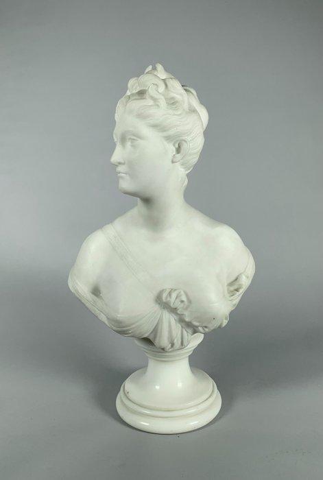 sculptuur, Buste de Diane dapres Houdon (1741-1828) - 48 cm, Antiek en Kunst, Antiek | Keramiek en Aardewerk