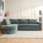 MySofa Alma | Divan Links + 2,5 zits | Green | Trenza 21, Huis en Inrichting, Ophalen of Verzenden, Nieuw