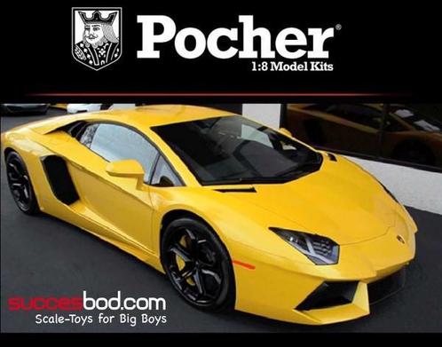 Pocher - 1:8 - SUCCESBOD - Lamborghini Aventador - Yellow., Hobby en Vrije tijd, Modelauto's | 1:5 tot 1:12, 1:5 t/m 1:8, Overige typen