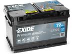 Exide 72AH Accu EA722 Batterij 720A Premium Carbon Boost..., Auto-onderdelen, Accu's en Toebehoren, Ophalen of Verzenden, Nieuw