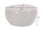 Ronde salontafel STONE MOSAIC 75cm koper metaal mozaiek, Ophalen of Verzenden, Nieuw