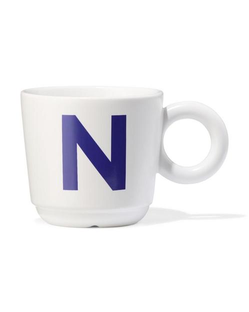 HEMA Mok 280ml letter N, Huis en Inrichting, Keuken | Servies, Nieuw, Verzenden