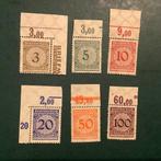 Duitse Rijk 1923 - Rosetten Muster met boven velrand -, Gestempeld