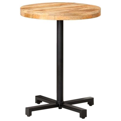 Mangohouten Bistrotafel Ã60cm - Tweedekansje - Tuin & In., Huis en Inrichting, Tafels | Salontafels, 50 tot 100 cm, Rond, Nieuw