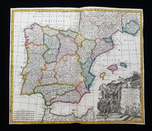 Europa - Spanje / Portugal / Balearen / Barcelona / Madrid;, Boeken, Atlassen en Landkaarten