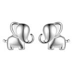 Olifant oorbellen - 925 Sterling zilver, Verzenden, Nieuw, Knopjes of Stekers, Zilver