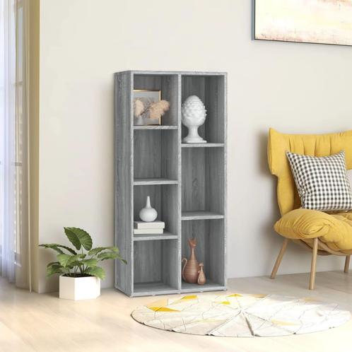 vidaXL Boekenkast 50x25x106 cm grijs sonoma eikenkleurig, Huis en Inrichting, Kasten | Boekenkasten, 25 tot 50 cm, Nieuw, Overige houtsoorten