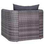 Nieuwe Wicker Tuinstoel Grijs – Rotan look wasbare kussens, Tuin en Terras, Verzenden, Nieuw, Wicker