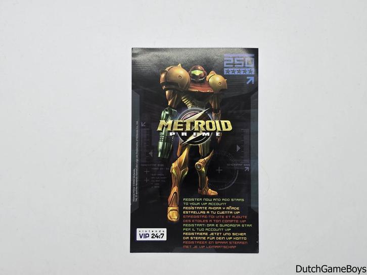 Nintendo Gamecube - Metroid Prime - Vip Points Card, Spelcomputers en Games, Games | Nintendo GameCube, Gebruikt, Verzenden