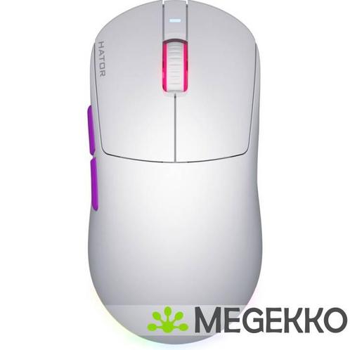 HATOR Quasar 3 Ultra Wireless RGB Witte, Computers en Software, Muizen, Nieuw, Verzenden