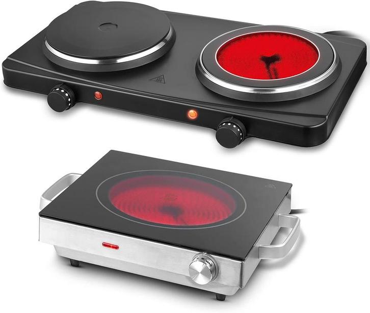 Elektrische kookplaat - 2000 W, Witgoed en Apparatuur, Kookplaten, Nieuw, Verzenden