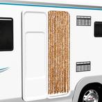 vidaXL Vliegengordijn 56x200 cm chenille okerkleurig en wit, Huis en Inrichting, Stoffering | Gordijnen en Lamellen, Verzenden