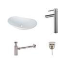 Sani Royal Keramische Waskomset Costa RVS, Nieuw