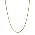 Gouden slang collier 46 cm 14 karaat, Sieraden, Tassen en Uiterlijk, Kettingen, Verzenden, Zo goed als nieuw, Goud, Goud