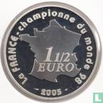 Frankrijk 1½ euro 2005 (PROOF) 2006 World Cup - Germany, Postzegels en Munten, Verzenden, Losse munt, Goud