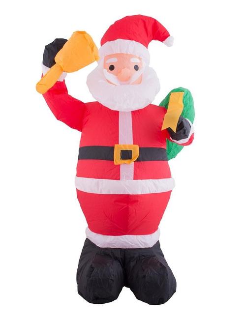Opblaasbare Kerstman met LED (120cm), Hobby en Vrije tijd, Feestartikelen, Nieuw, Ophalen of Verzenden
