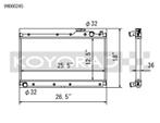 Koyo 89-97 Mazda MX-5 Miata 1.6/1.8L (MT) Radiator -, Auto-onderdelen, Motor en Toebehoren, Ophalen of Verzenden, Nieuw