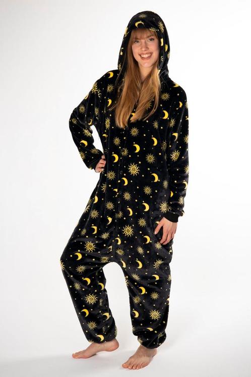 Onesie Maan Zon Sterren Pak 128-134 Sterrenpak Kostuum Zwart, Kinderen en Baby's, Carnavalskleding en Verkleedspullen, Nieuw, 134 t/m 140