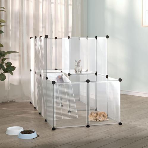 Dierenhok klein 142x74x93 cm polypropeen en staal transpa..., Dieren en Toebehoren, Honden-accessoires, Nieuw, Verzenden