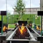 Sparkly Fire inbouwbrander 65x19x15 cm haard tafelhaard vkt, Tuin en Terras, Nieuw, Verzenden