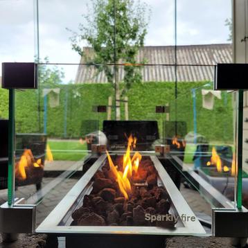 Sparkly Fire inbouwbrander 65x19x15 cm haard tafelhaard vkt