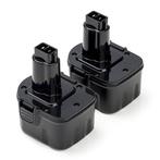 Aanbieding: 2x DeWalt 12V XRP /  DE9074, 123accu huismerk, Verzenden, Nieuw