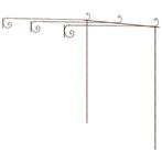 Pergola 3x3 Antiekbruin | Tweedekansje | Klimplanten!, Ophalen of Verzenden, Nieuw, Tuinpaviljoen