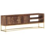 vidaXL Tv-meubel 138x30x46 cm massief mangohout, Huis en Inrichting, Kasten | Televisiemeubels, 100 tot 150 cm, Verzenden, Nieuw