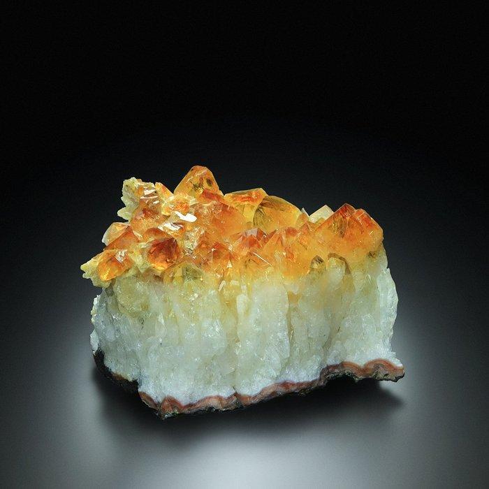 566 g Ongelooflijk QUARTZ var. CITRINE Natuurlijke Gouden, Verzamelen, Mineralen en Fossielen