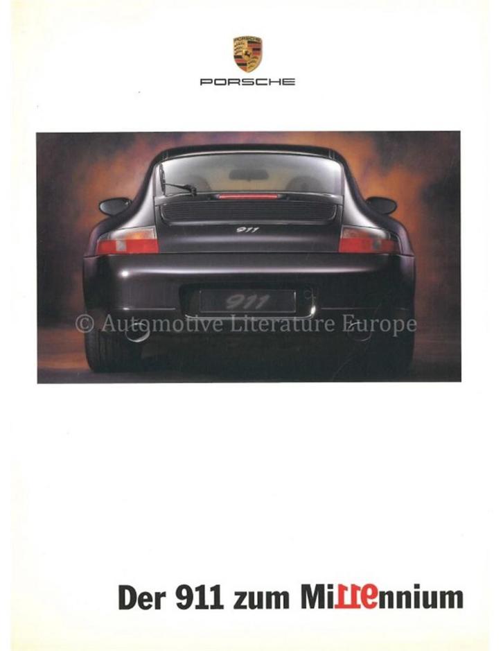 2000 PORSCHE 911 MILLENNIUM BROCHURE DUITS, Boeken, Auto's | Folders en Tijdschriften, Porsche