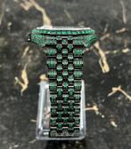 Rolex Datejust 41 - Green Emerald - Iced Out - Diamonds, Staal, Polshorloge, Nieuw, Rolex