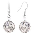 Fako Bijoux® - Oorbellen - Disco Dots - Hanger - Wit, Sieraden, Tassen en Uiterlijk, Oorbellen, Verzenden, Nieuw