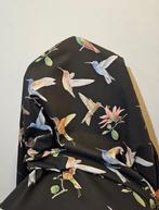 300x280cm! Exclusief Art Dèco-stof met kolibrie - 300x280cm
