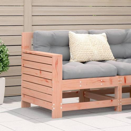 vidaXL Tuinbank met armleuning en kussens massief, Tuin en Terras, Tuinsets en Loungesets, Nieuw, Verzenden