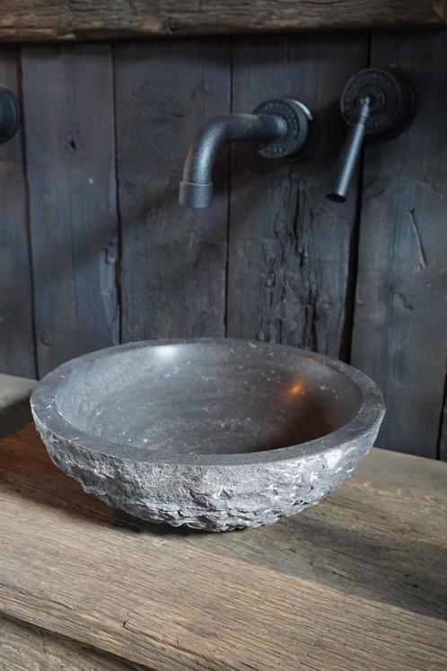 Hardstenen Opzet Waskom Rond - B42 cm, Doe-het-zelf en Verbouw, Sanitair, Nieuw, Verzenden