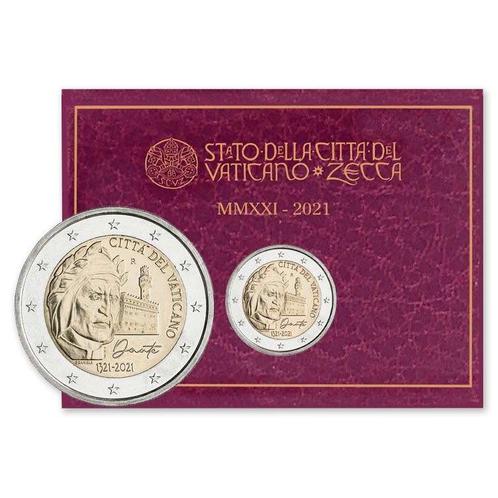 Vaticaan 2 Euro Dante 2021 BU, Postzegels en Munten, Munten | Europa | Euromunten, Verzenden