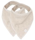 Jollein Basic Nougat 2-pack Bandana Slabber 029-867-00093, Kinderen en Baby's, Babyvoeding en Toebehoren, Verzenden, Nieuw