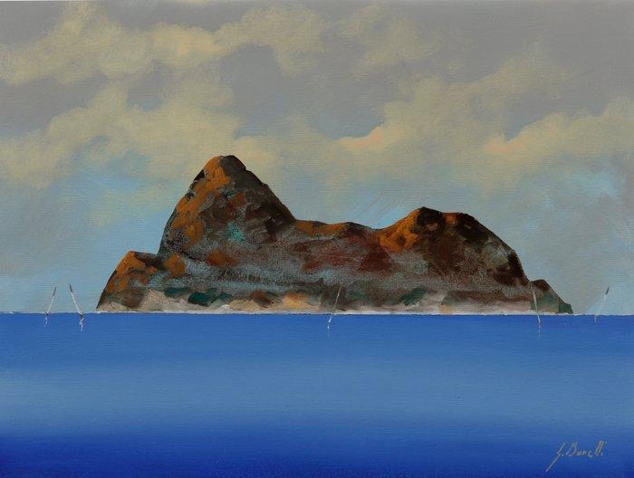 Guido Borelli - Utopia, Antiek en Kunst, Kunst | Schilderijen | Modern