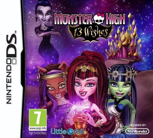 DS Monster High: 13 Wishes, Spelcomputers en Games, Games | Nintendo DS, Zo goed als nieuw, Verzenden