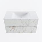 MONDIAZ VICA 90cm badmeubel onderkast Carrara 2 lades., Ophalen of Verzenden, Nieuw, Bad