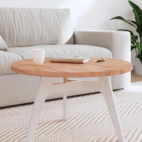 vidaXL Tafelblad rond Ø70x2,5 cm massief beukenhout, Huis en Inrichting, Tafels | Eettafels, Nieuw, Verzenden