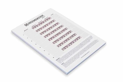 Sjoel Score Formulieren Heemskerk (Sjoel Accessoires), Hobby en Vrije tijd, Gezelschapsspellen | Overige, Nieuw, Ophalen of Verzenden