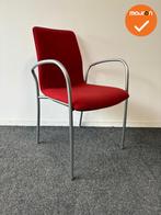 Kusch & Co Ona Plaza - Vergaderstoel Rood Gestoffeerd - Vier, Vergader- of Presentatieruimte, Ophalen of Verzenden, Gebruikt, Stoel