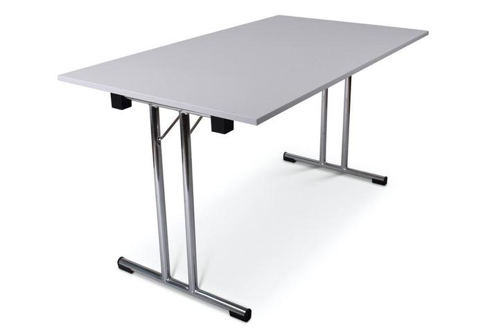 Inklapbare tafel recht | 140x80 | T-frame, Huis en Inrichting, Tafels | Bijzettafels, Nieuw, Kunststof, Ophalen of Verzenden