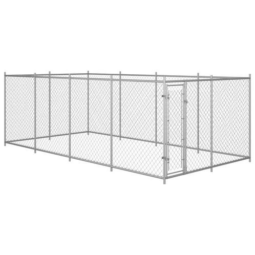 vidaXL Hondenkennel voor buiten 7,6x3,8x1,9 m, Dieren en Toebehoren, Honden-accessoires, Nieuw, Verzenden