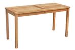 Teakea - Teak Tuintafel | 140x60x75 | Balkon Bistro Tafel, Tuin en Terras, Tuintafels, Verzenden, Nieuw, Teakhout