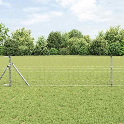 vidaXL Euro Schutting met 7 Palen 0,6 x 10 m van, Tuin en Terras, Schuttingen, Nieuw, IJzer, Verzenden