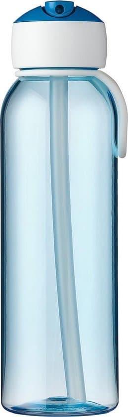 Mepal Campus flip-up waterfles - Drinkfles - 500 ml – Blauw, Huis en Inrichting, Keuken | Tupperware, Zo goed als nieuw, Ophalen of Verzenden